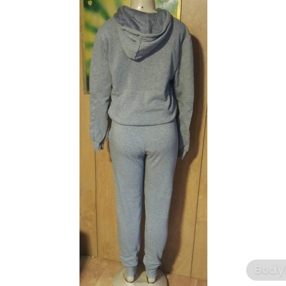 Gray LOVE Sweatsuit - Picture 2 of 12
